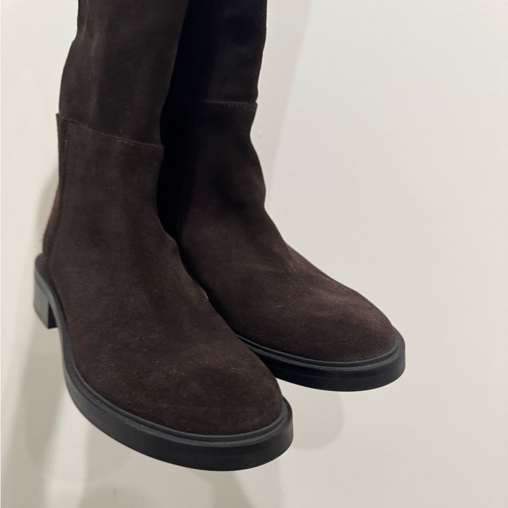 COS SUEDE RIDING BOOTS in Chocolate brown - Picture 13 of 16